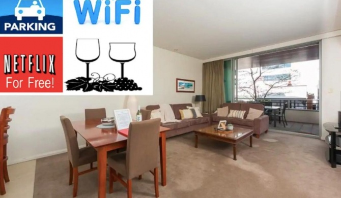 TRANQUIL EXEC CITY FREE WIFI NETFLIX WINE PARKING